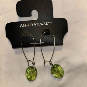 Ashley Stewart Green Drop Earrings